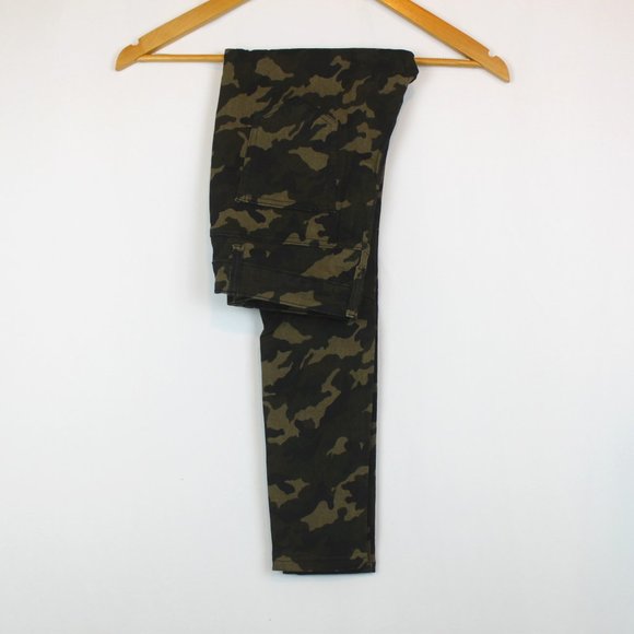 Moda Green Camouflage Skinny Leggings Jeans - Picture 1 of 13